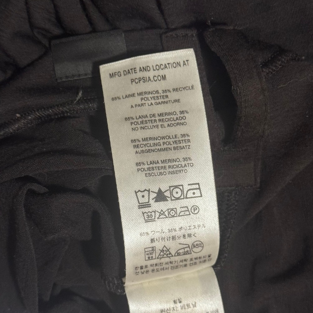 Patagonia Womens Merino Wool Blend Short Sleeve Base Layer Top Black XXS